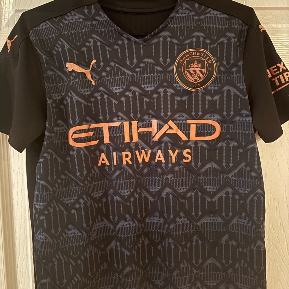 Puma Manchester City Black Jersey youth Large